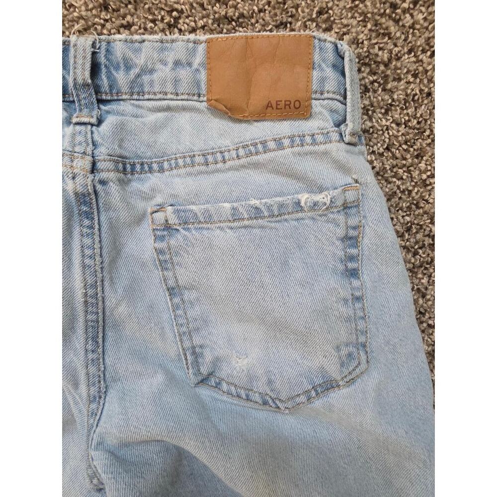 Aéropostale Low Rise Baggy Jeans Light Wash Y2K Skater 000 Short - Picture 6 of 6
